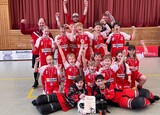 Die U13 der Red Hocks freut sich über den süddeutschen Meistertitel auf dem Großfeld. (Foto: privat)