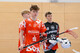 Ferdi Reichenberger, Jonathan Krevet, Dominik Fellner (v. links) und die U17 der Red Hocks spielt dieses Wochenende in Rangsdorf um die Teilnahme an der Deutschen Meisterschaft. (Foto: Finkenzeller)