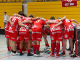 Die Red Hocks freuen sich auf den Zweitligaauftakt am Samstag – und dank einer starken Leistung gegen Floorball Griedel auch auf die zweite Pokalrunde. (Foto: Red Hocks/Archiv)
