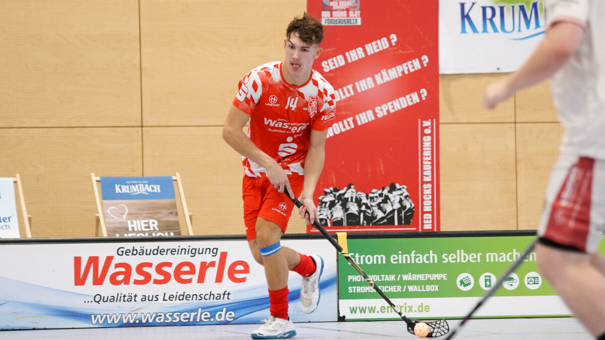 John Blümke und die Red Hocks treffen unmittelbar vor den Playoffs zuhause auf den FBC München. (Foto: Finkenzeller)