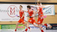 Jubeln Jeremias Probst, Jonathan Krevet, Ferdinand Reichenberger und die U19 der Red Hocks auch am Wochenende am Ende ihrer Heim-DM? (Foto: Finkenzeller)