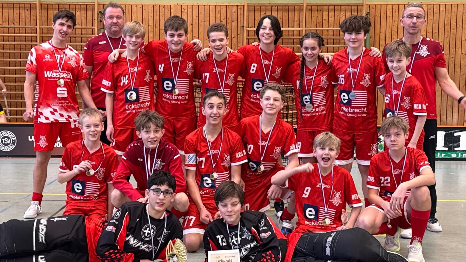 Auf dem Großfeld haben sich die Red Hocks den süddeutschen Titel 2026 gesichert. (Foto: Herrmann)