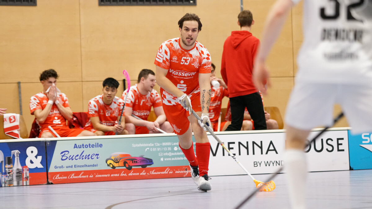 Miro Akerlunds Treffer brachte seinen Red Hocks das Viertelfinale. Am Samstag sind die Kauferinger in Halle gefordert. (Foto: Finkenzeller)