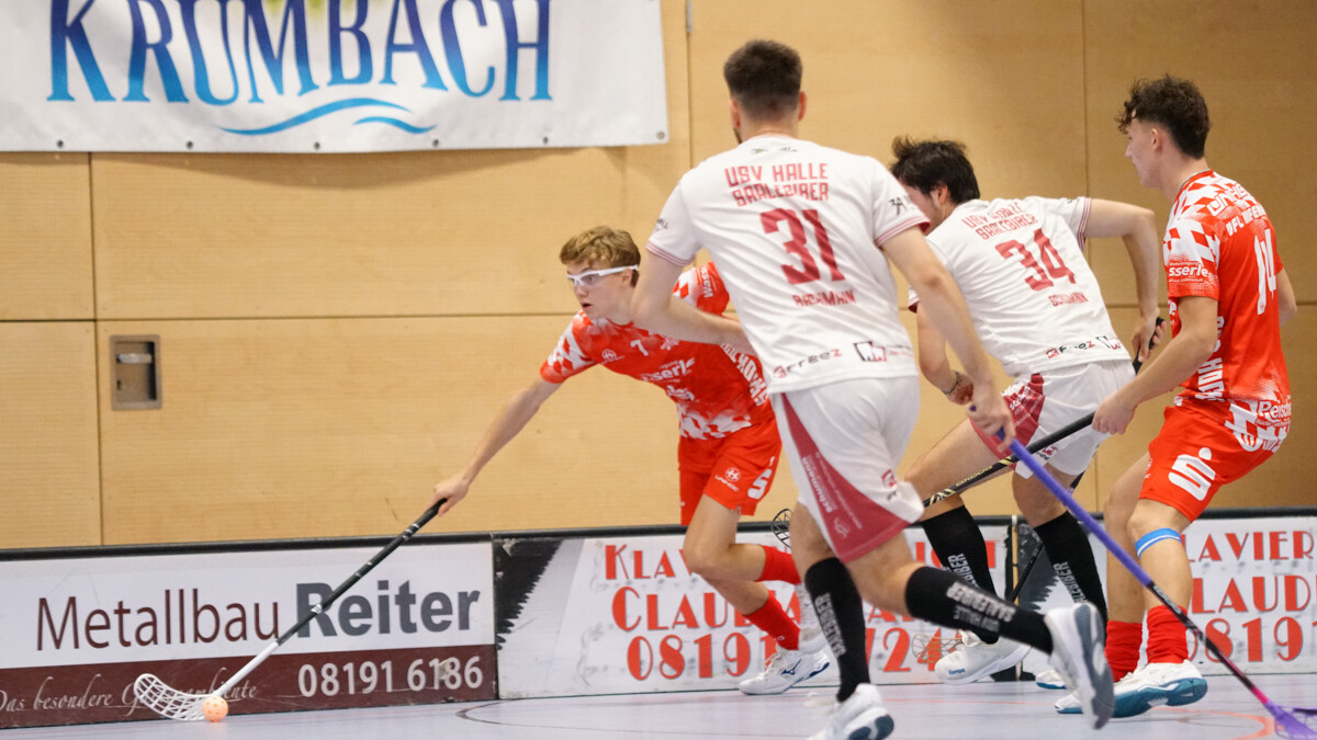 Vorentscheidend enteilen können Johannes Probst und die Red Hocks am Samstag gegen Halle – dafür muss gegen die Saalebiber aber alles passen. (Foto: Finkenzeller)
