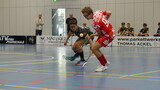 Gregor Denk und die Red Hocks fuhren beim allerersten bayerischen U19-Spieltag auf dem Großfeld zwei deutliche Siege ein. Foto: Magdsick/SVA