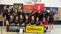 Gemeinsam mit Spielerinnen der Bullach Bees und des SV Amendingen holten Kauferings U13-Floorballerinnen Bronze bei der DM in Jena. (Foto: Privat)