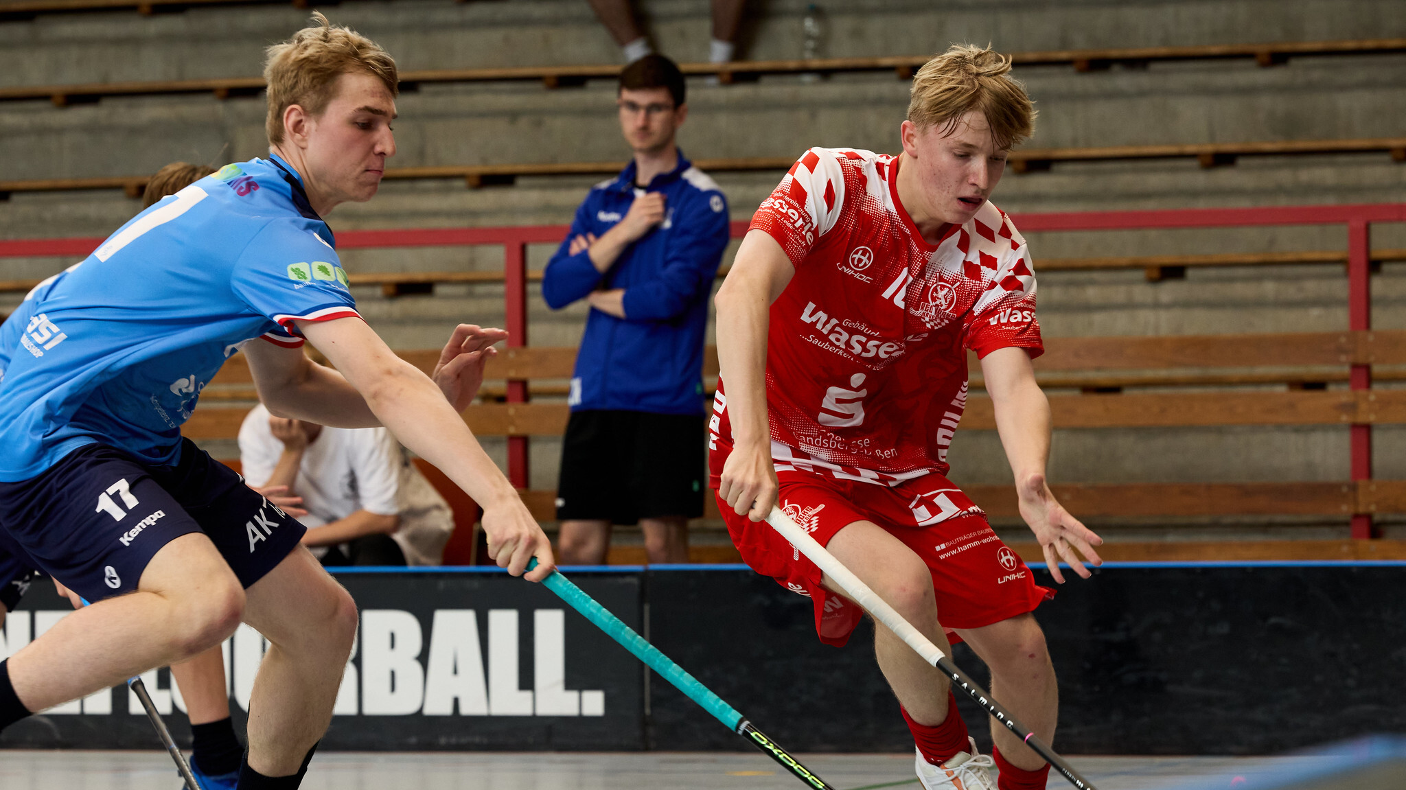 Ferdinand Reichenberger und die U19 der Red Hocks Kaufering erhalten die Möglichkeit, am 27./28. Juni 2026 vor heimischer Kulisse um die Deutsche Meisterschaft zu spielen. (Foto: Floorball Deutschland)