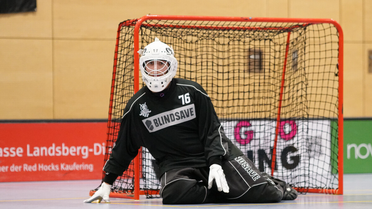 Wichtiger Rückhalt: Schlussmann Felix Schröppel war auf dem Posten, als das Spiel seiner Vorderleute stockte. (Foto: Finkenzeller)