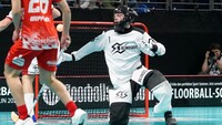 Dominik Bürger hütet weiterhin das Tor der Red Hocks Kaufering. Der Goalie gehört zu den erfahrenen Kräften der Lechfloorballer und spielt damit beim Comeback in der 1. FBL eine wichtige Rolle. (Foto: Finkenzeller) 