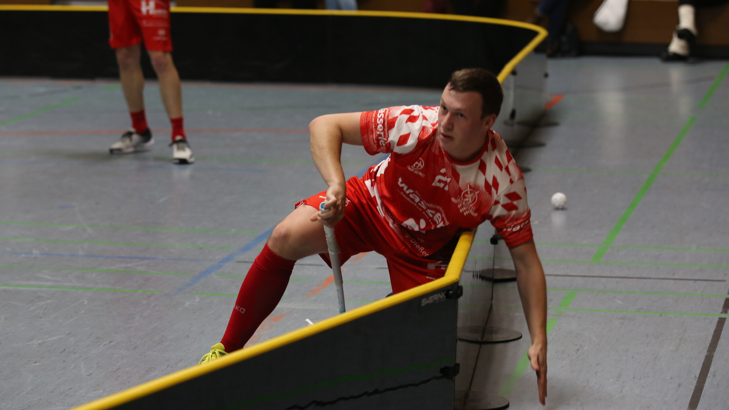 Das Bild trügt: Steff Bergmair und die Red Hocks sind gegen den PSV München ohne Stolperer geblieben. (Foto: Börsch)